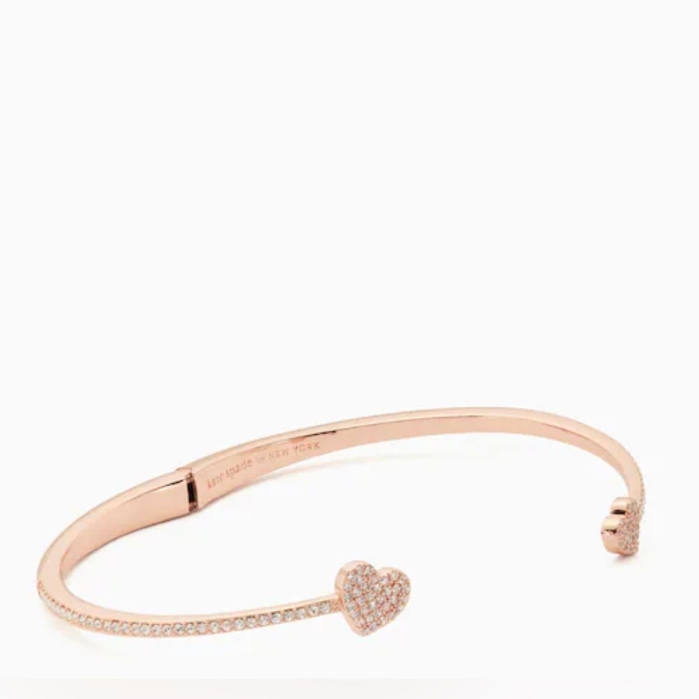 Kate Spade Yours Truly Pave Open Hinge Cuff Bracelet - Picture 3 of 3